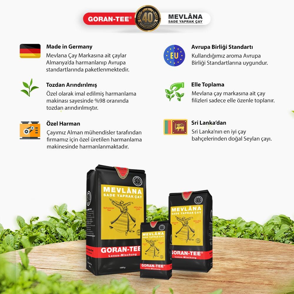 Goran Tee - Mevlana Çay 500 gr Teneke Kutulu - Görsel 3